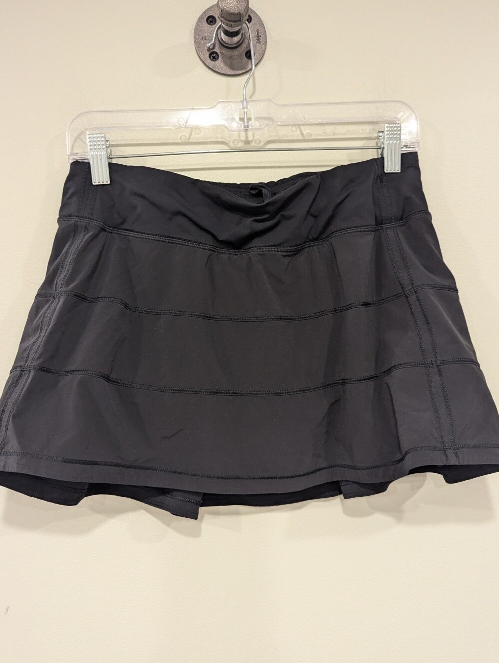 Lululemon Pace Rival Mid-rise Black Skirt Tall Size 6